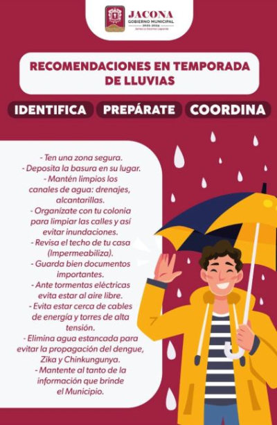 Emite Gobierno de Jacona Recomendaciones