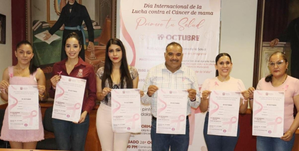 Gobierno de Jacona conmemorará Día Internacional de la Lucha contra el cáncer de mama