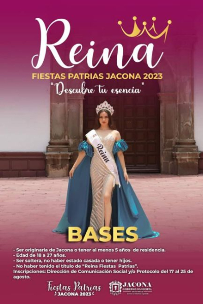 Permanece abierta la convocatoria a Reina de las Fiestas Patrias Jacona 2023