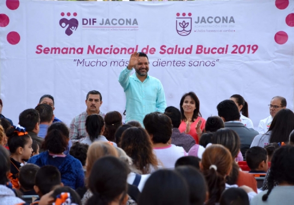 EL DIF Y AUTORIDADES MUNICIPALES ARRANCAN PRIMER SEMANA NACIONAL DE SALUD BUCAL