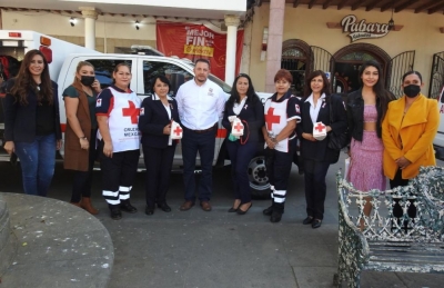 Autoridades Municipales y Directivos de la Cruz Roja Mexicana dieron inicio a la Colecta Anual