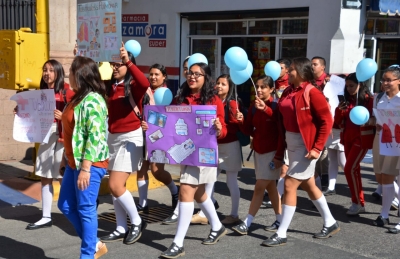 CON MARCHA CONMEMORARON DÍA INTERNACIONAL DE LA LUCHA CONTRA LA TUBERCULOSIS