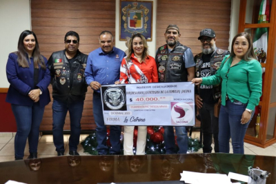 Recibe DIF Jacona donativo por parte de clubes de motociclistas