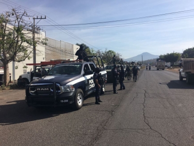 Se fortalece la Seguridad en Jacona. Trabajo Interinstitucional Ejército Mexicano, Guardia Nacional, Policía Michoacán del Estado y Policía Michoacán Municipal de Jacona