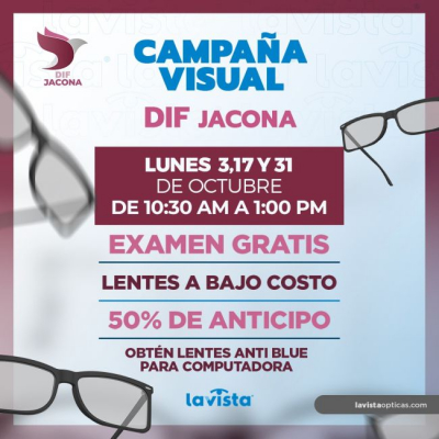 Campaña de salud visual con lentes a bajo costo