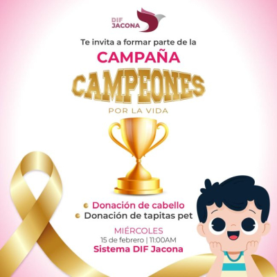 DIF Jacona prepara la campaña &quot;Campeones por la vida&quot;.