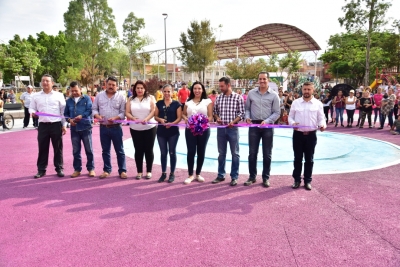 POR 6 MDP ADRIANA INAUGURA PARQUE RECREATIVO MONTEBELLO