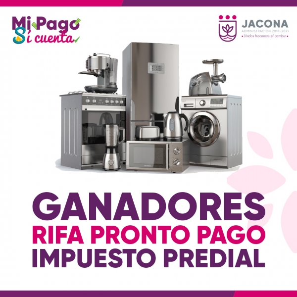 Ganadores rifa del Predial