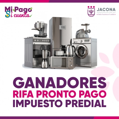 Ganadores rifa del Predial