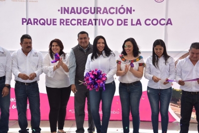 ADRIANA SÍ CUMPLE; INAUGURA PARQUE DE MÁS DE 2MDP