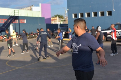 CON ENTRENAMIENTO FÍSICO, POLICÍAS DE JACONA DARÁN MEJORES RESULTADOS