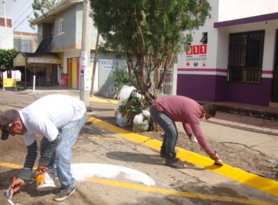 EL AYUNTAMIENTO BALIZA ACCESO DE AMBULANCIAS EN MÓDULO II, PC-JACONA