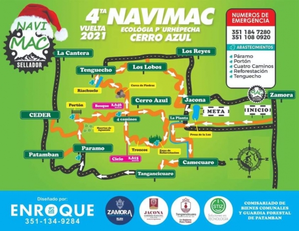 Jacona será sede del evento Ciclista de Montaña “4ta Vuelta Navimac Ecología P´urhépecha Cerro Azul 2021-Edición especial Tinker Juárez”
