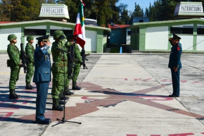 ALCALDESA ADRIANA PRESENTE EN TOMA DE PROTESTA DEL COMANDANTE DEL 17/o BATALLÓN DE INFANTERÍA