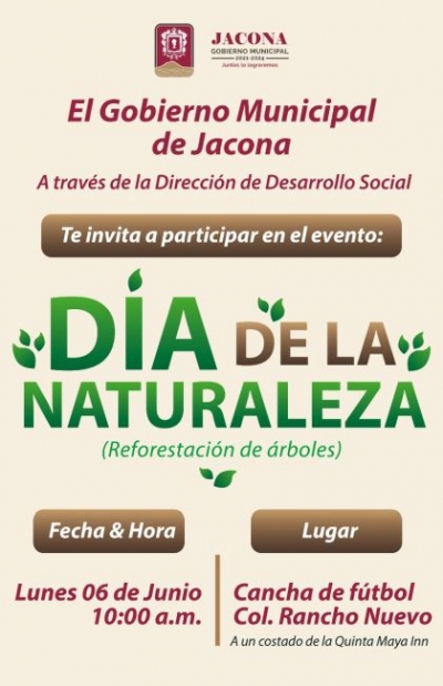 Invitación para que participen en el evento “Día de la Naturaleza”