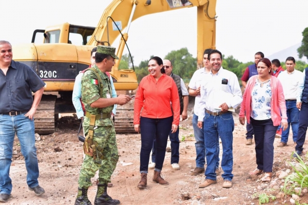 SUPERVISA ADRIANA ZONAS DE RIESGO POR TEMPORADA DE LLUVIAS