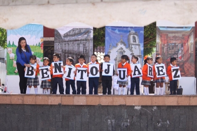 AUTORIDADES MUNICIPALES CONMEMORARON CCXIII ANIVERSARIO DEL NATALICIO DE BENITO JUÁREZ